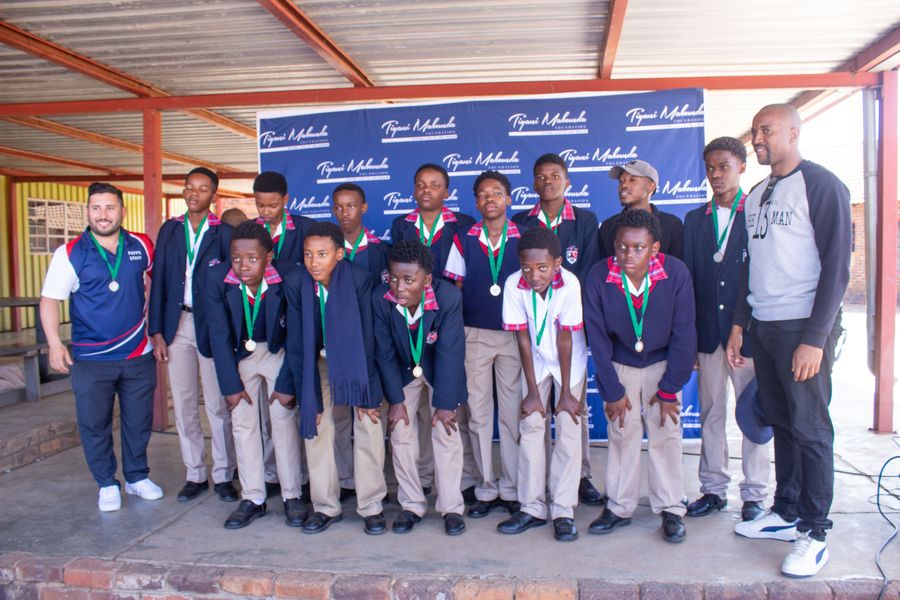 Team photo with medals